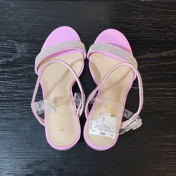 BRAND NEW KAYLEEN RHINESTONE STRAP&HEEL SANDALS - Picture 5 of 16
